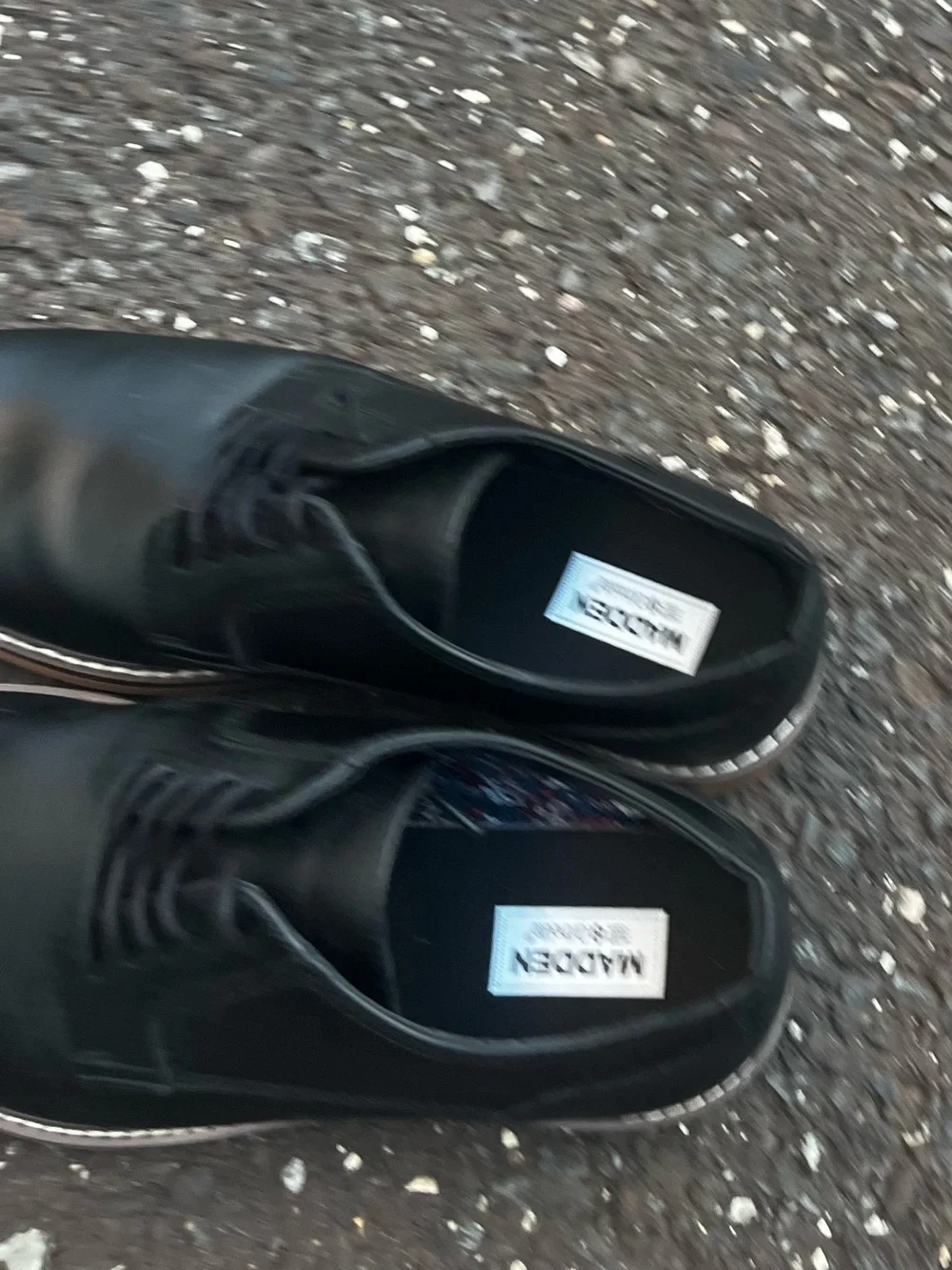 Steve Madden ortho-lite men’s size 9.5 black oxford dress shoes EUC